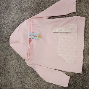 NWT never worn cat and jack girls pink hoodie size XS
